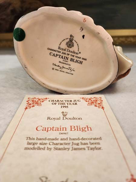 China & Ceramics: Captain Bligh D6967 - Royal Doulton Character Jug