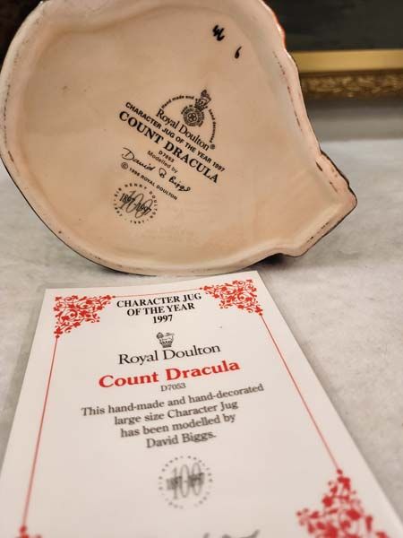 Character Jugs: Count Dracula D7053 - Royal Doulton Character Jug