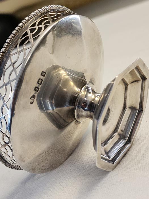 Sterling Silver: Sterling Silver pedestal dish 1932