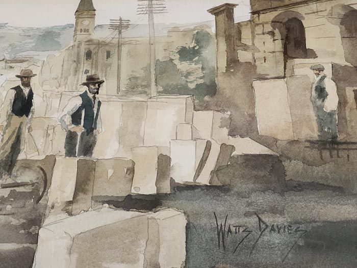 New Zealand Art: Watts Davies - Oamaru Stone Construction