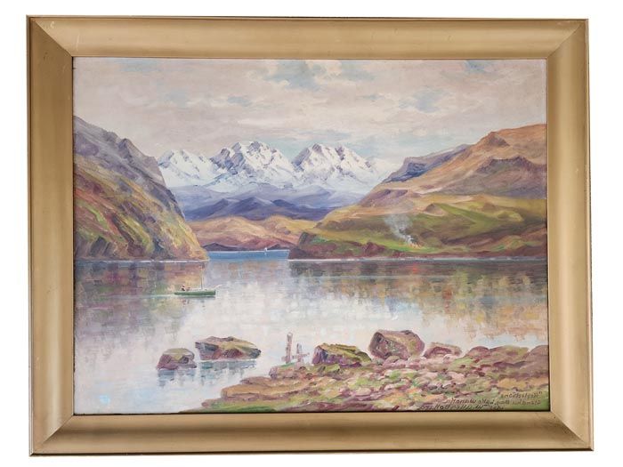 New Zealand Art: Allan Bollard - Glendhu Bay Lake Wanaka