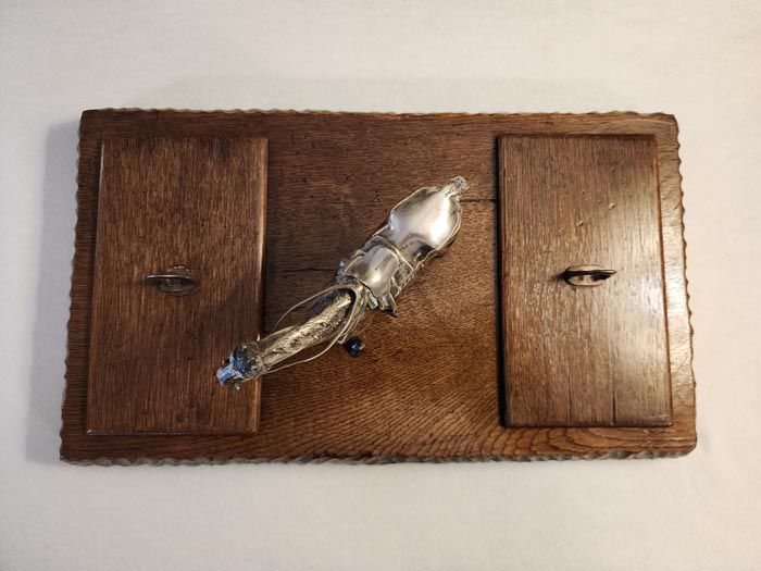 Silver & Gold: Silver Equestrian Desk Set