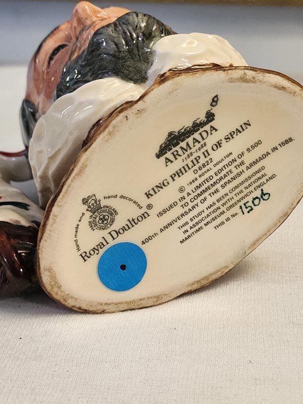 Character Jugs: ARMADA: King Philip II of Spain D6822