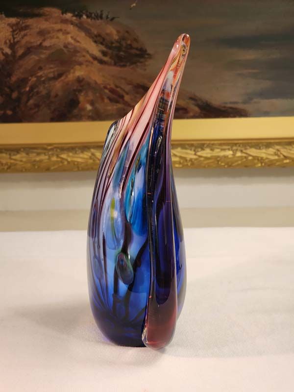 Glass: Murano art glass vase