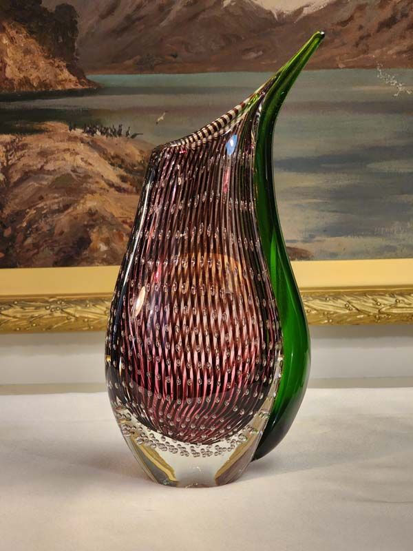 Glass: Murano art glass vase