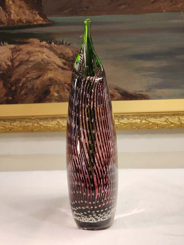 Glass: Murano art glass vase