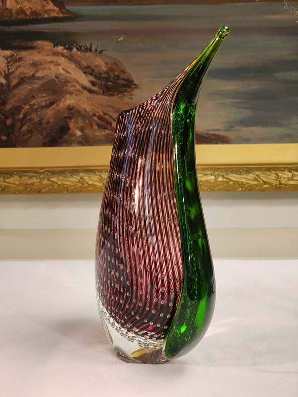 Glass: Murano art glass vase