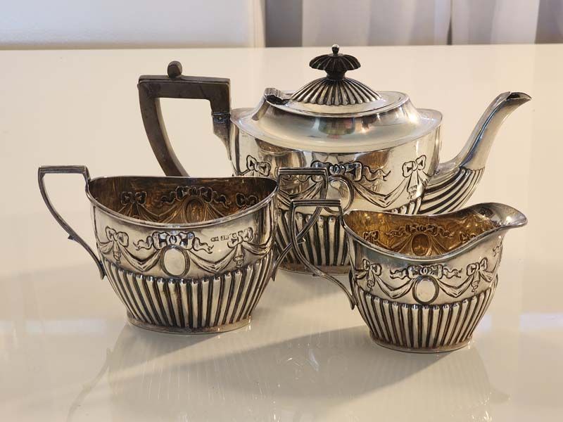 Sterling Silver: Sterling Silver Tea Set 1898