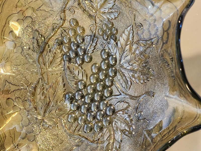 Glass: Carnival Glass Helios Grapes