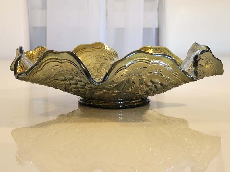 Glass: Carnival Glass Helios Grapes