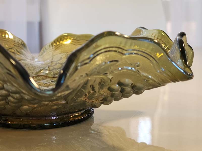 Glass: Carnival Glass Helios Grapes