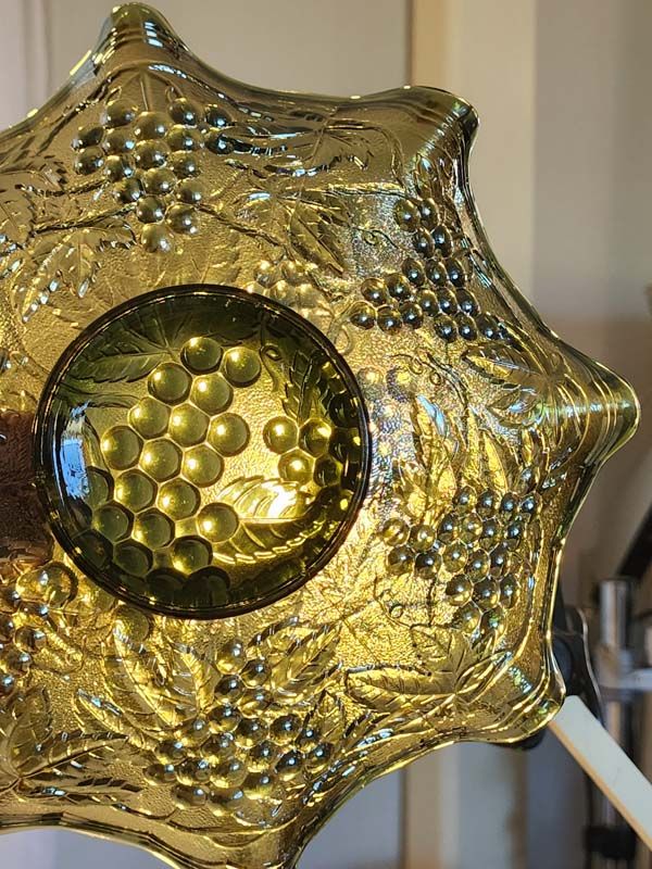 Glass: Carnival Glass Helios Grapes