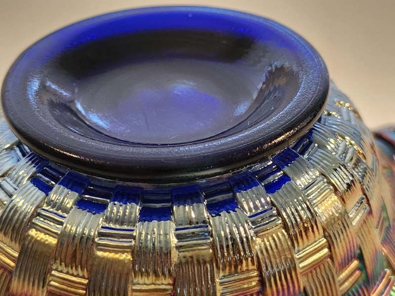 Glass: Carnival Glass Basket