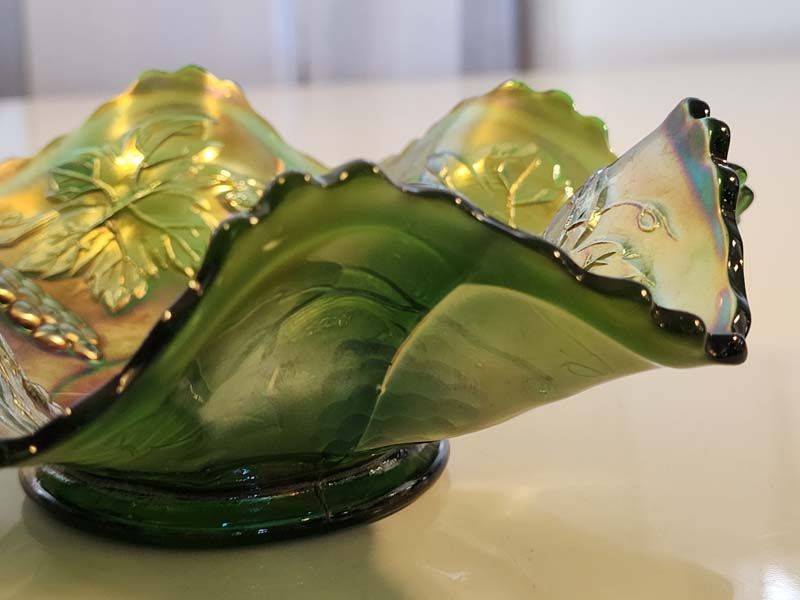 Glass: Carnival Glass Helios Grapes