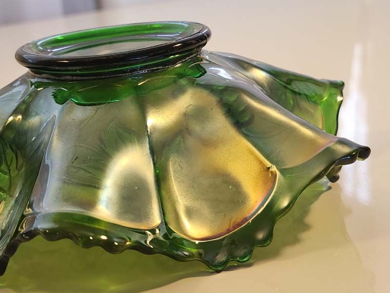 Glass: Carnival Glass Helios Grapes