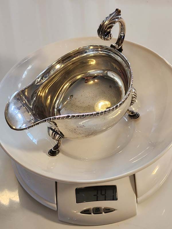 Silver & Gold: Sterling Silver - George V - 341g