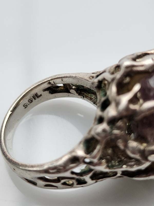 Silver & Gold: Shahinian Silver Amethyst Ring