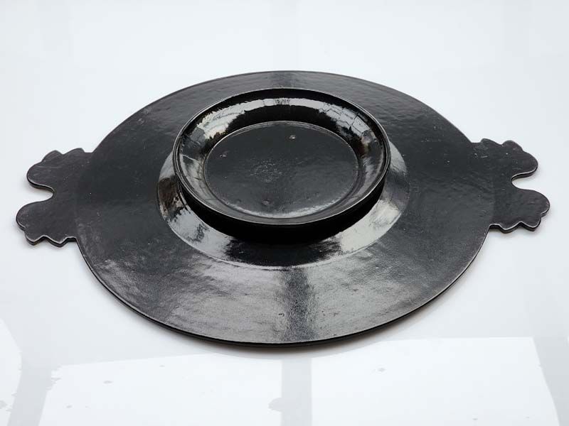 Asian items: Paper Mâché tray