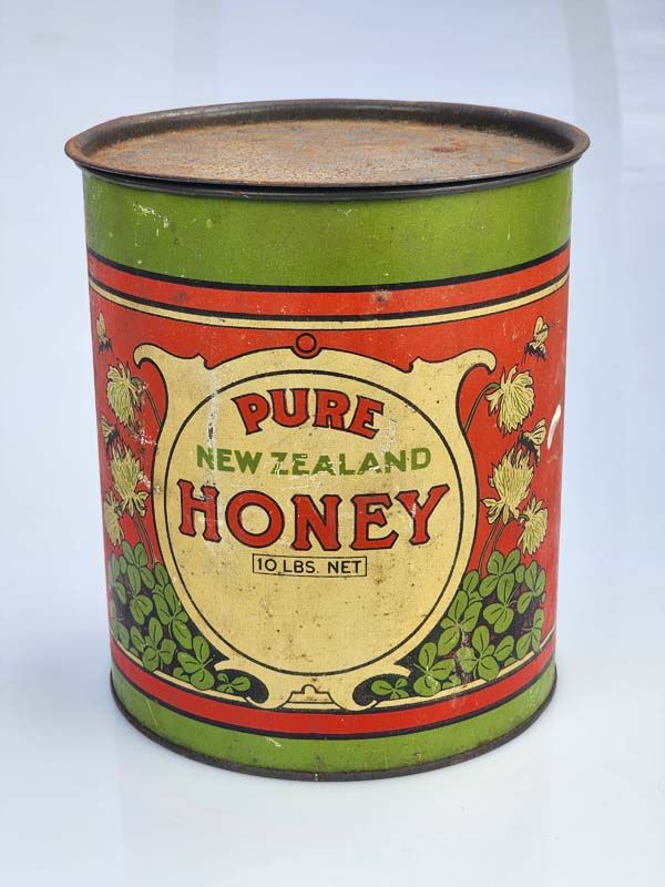 Vintage New Zealand Pure Honey Tin