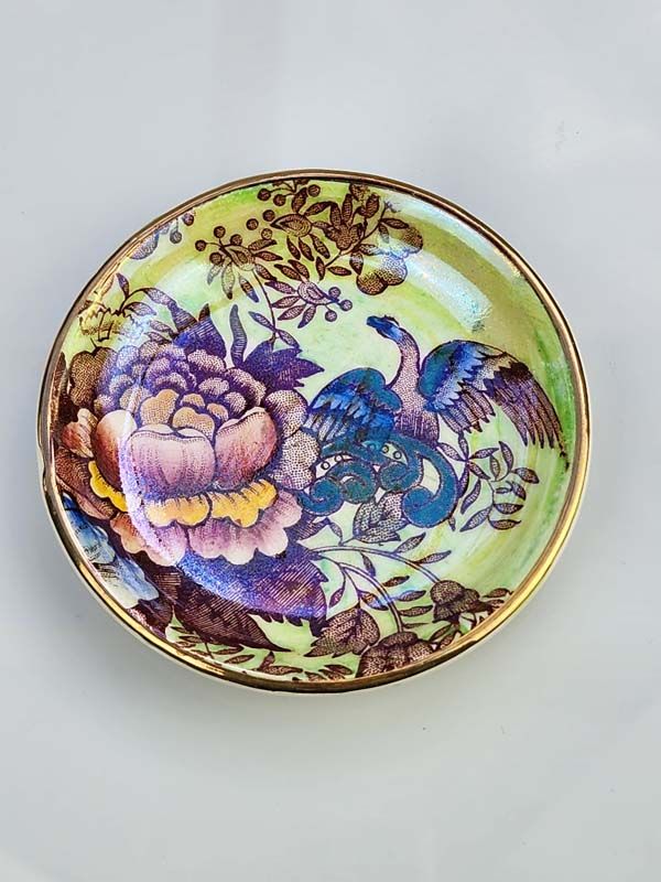 Maling Lustre Pheasant and Rose