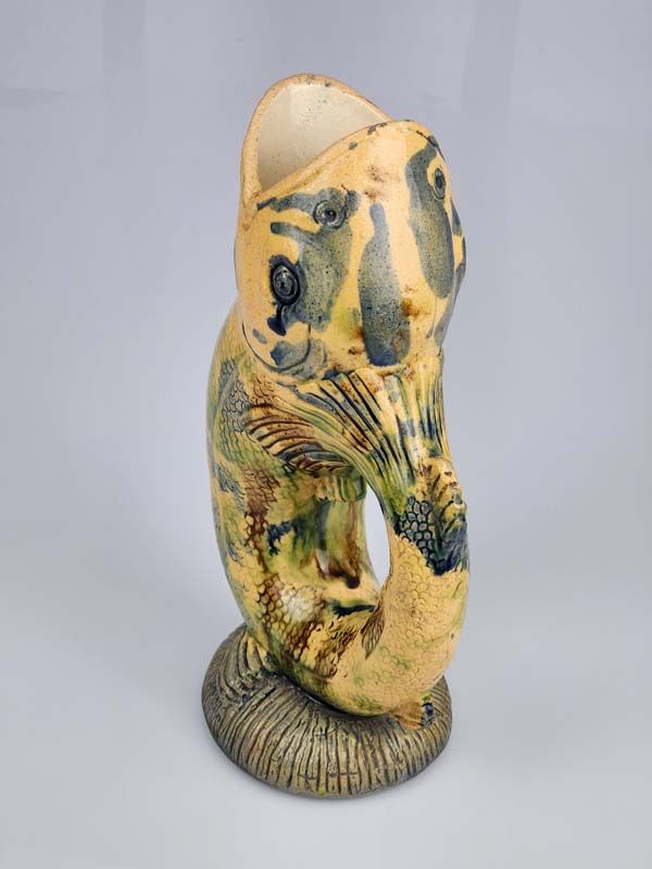 NZ Pottery: Newton Potteries - Gurgling Fish Jug