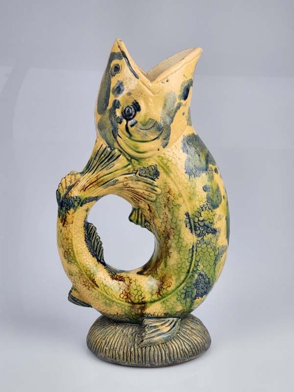 NZ Pottery: Newton Potteries - Gurgling Fish Jug