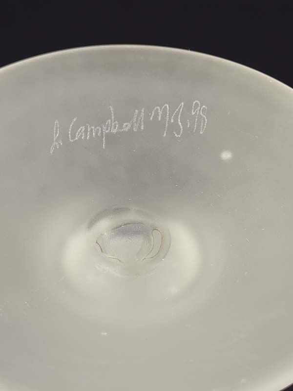 Glass: Lynette Campbell Glass Goblet