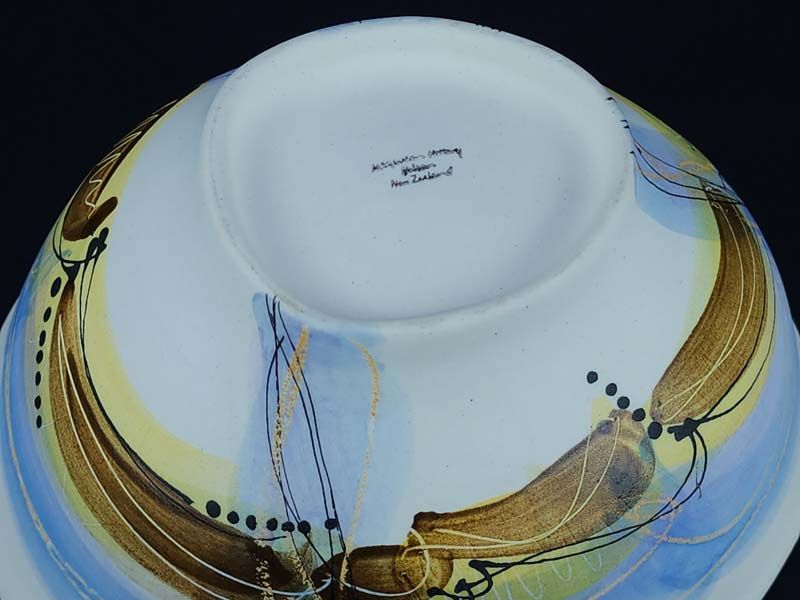 - Signed studio pottery: Royce McGlashen art bowl