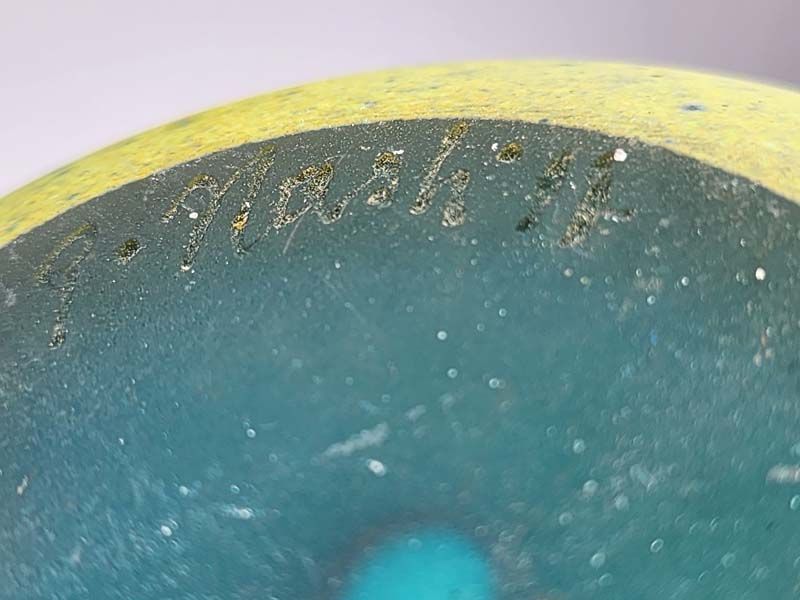 Glass: Garry Nash Fern Glass Vase