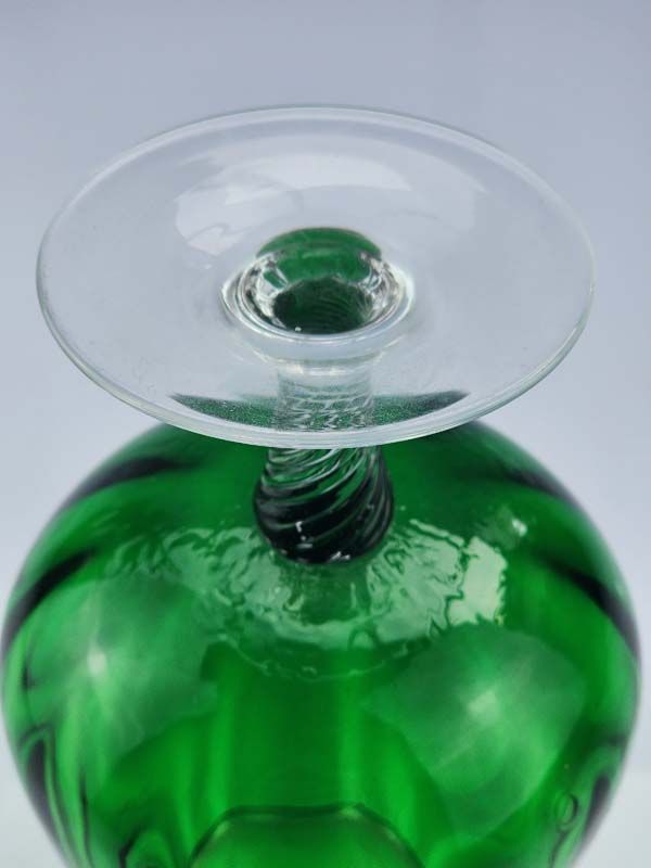 Glass: Vintage Goblet - green