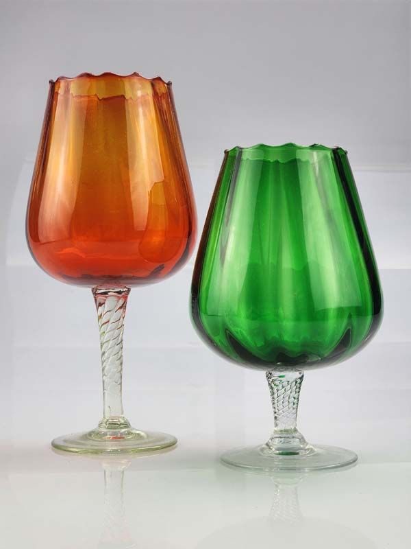 Glass: Vintage Goblet - green