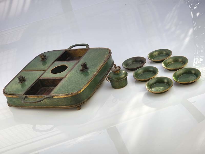 Asian items: Opium Smoking Tray