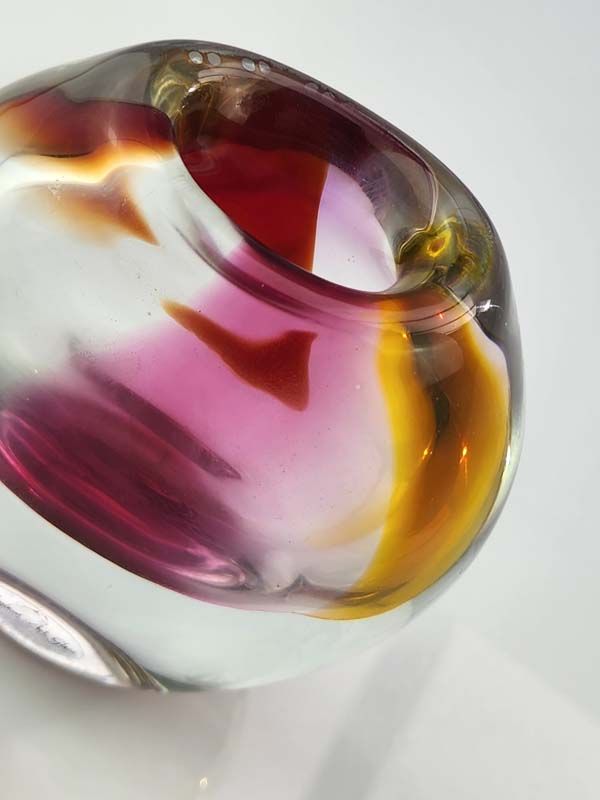 Glass: Hoglund art glass vase