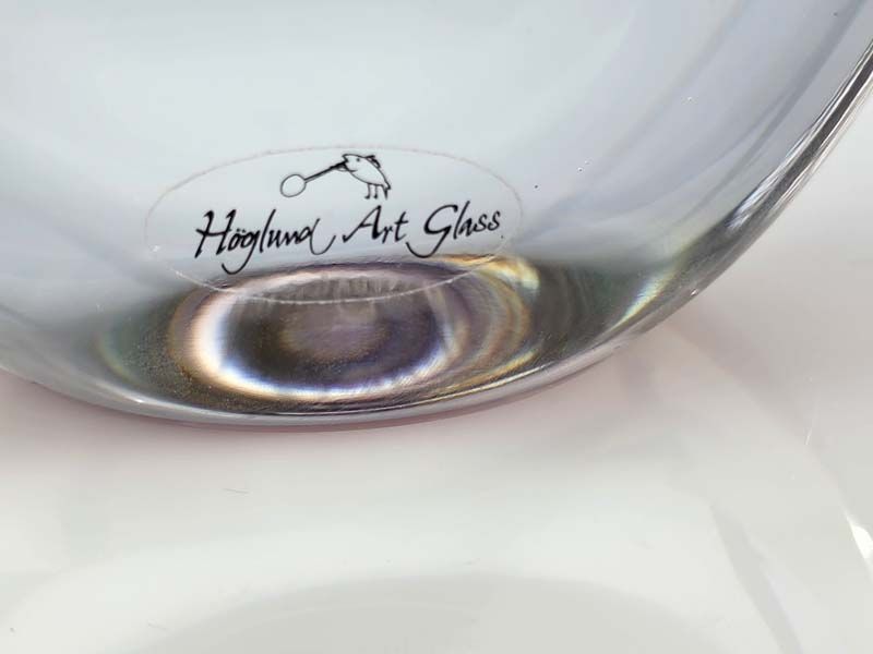 Glass: Hoglund art glass vase