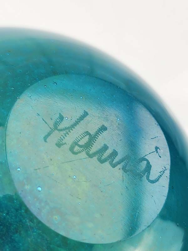 Glass: Mdina glass vase