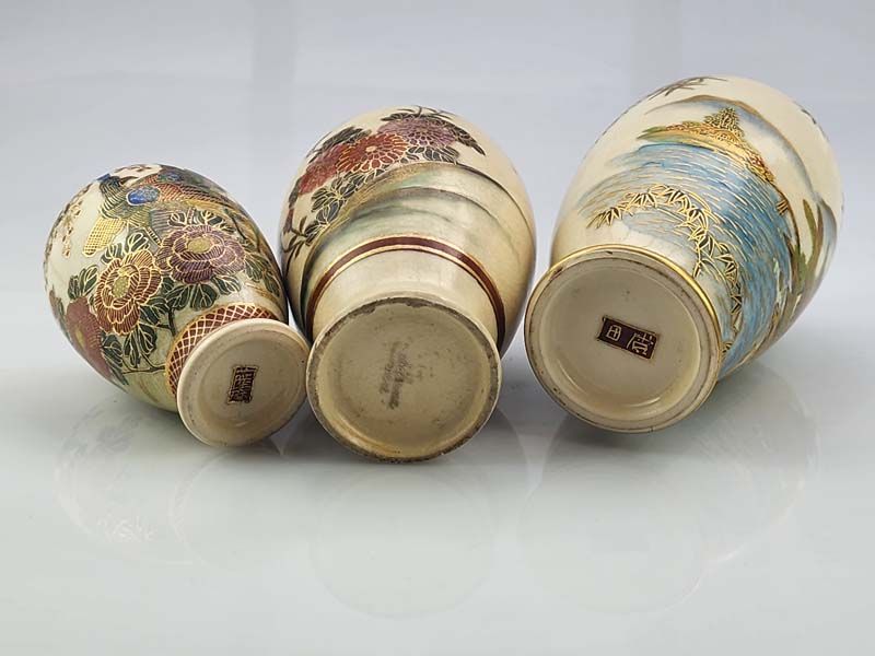 Asian items: Satsuma Vases