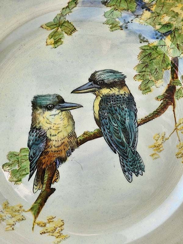 Kookaburras lustre plate