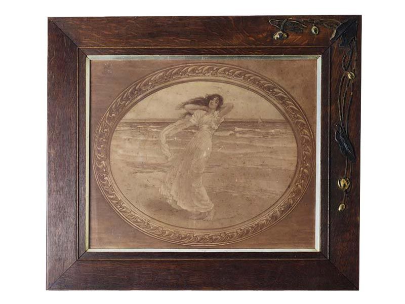 Oak Art Nouveau Print