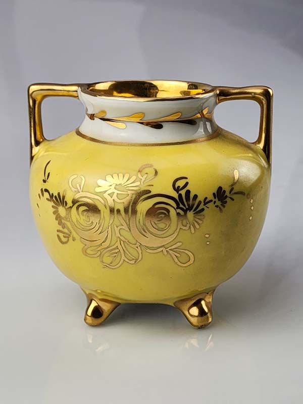 China & Ceramics: Limoges Hand Painted Cauldron