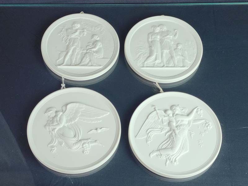 Royal Copenhagen Bisque plaques