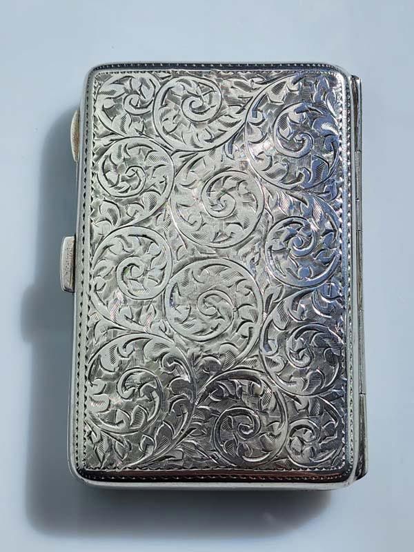 Silver & Gold: Sterling Silver Cigarette Case 1921