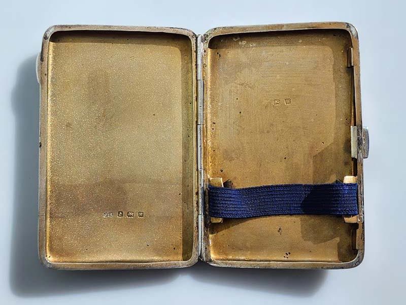 Silver & Gold: Sterling Silver Cigarette Case 1921