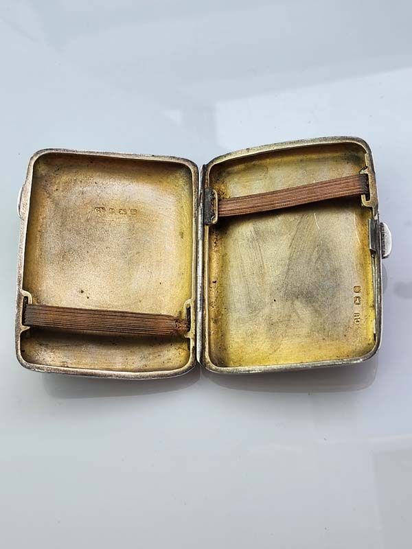 Silver & Gold: Sterling Silver Cigarette Case 1927