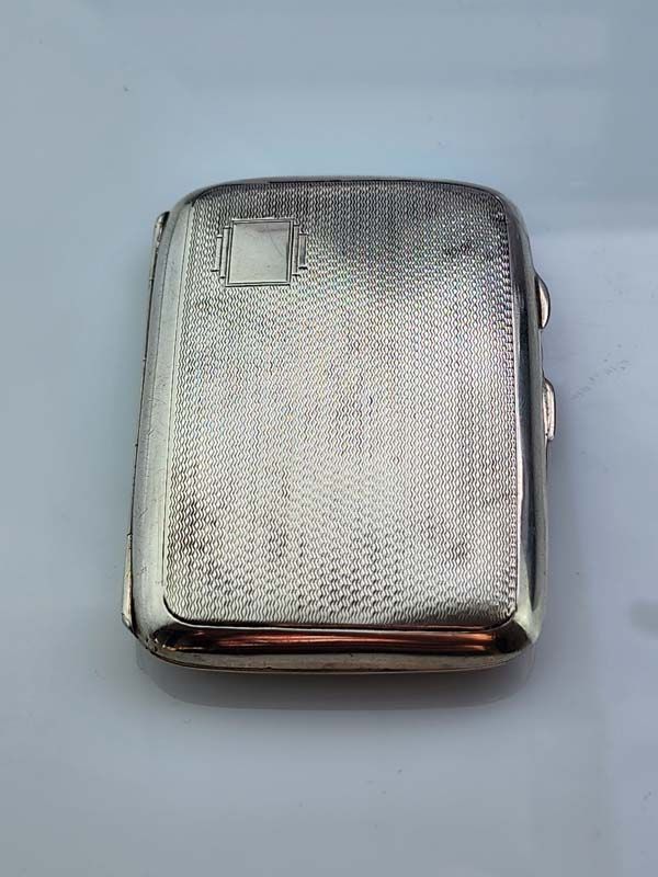 Sterling Silver: Sterling Silver Cigarette Case 1936