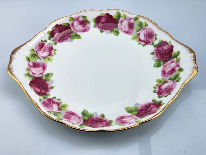 China & Ceramics: Old English Rose Nut Dish