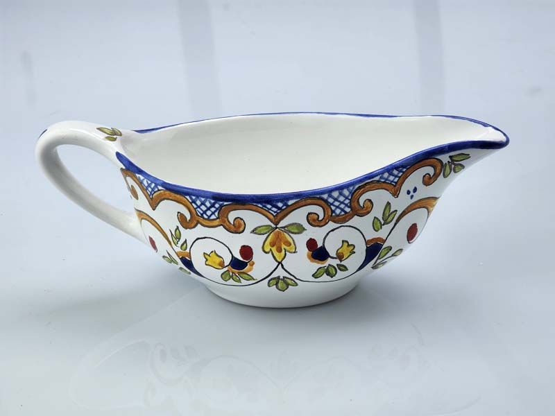 China & Ceramics: Razeto Chile Grave Boat - Vines