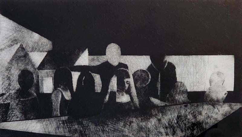 New Zealand Art: John Drawbridge - The Party