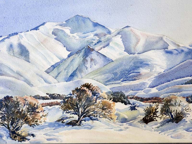 New Zealand Art: June MacLeod - Snow Landscape