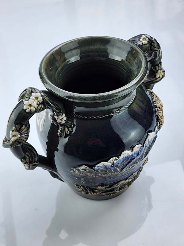 - Signed studio pottery: Dovedale pottery large vase