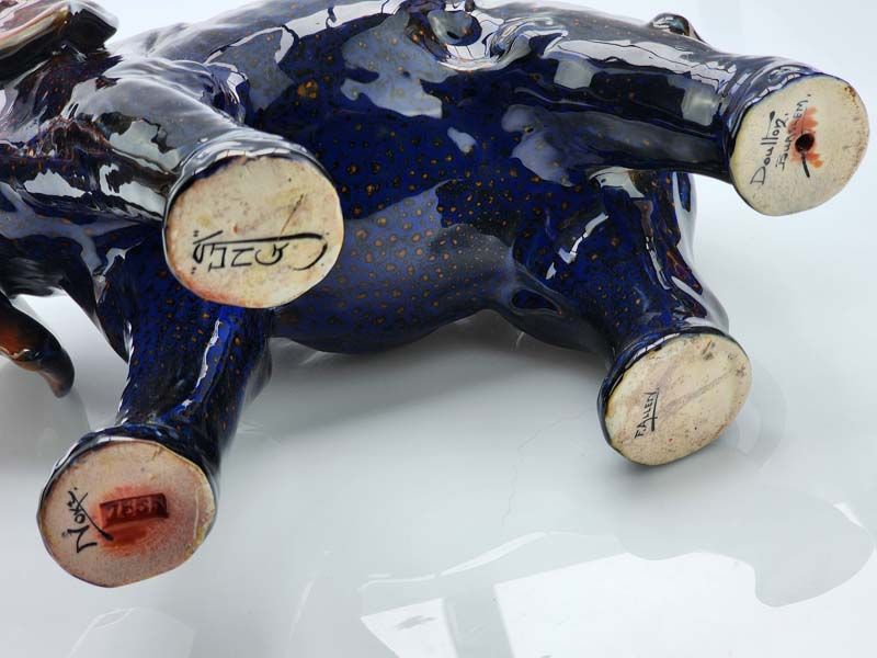 Doulton Burslem: Sung Flambe large Elephant